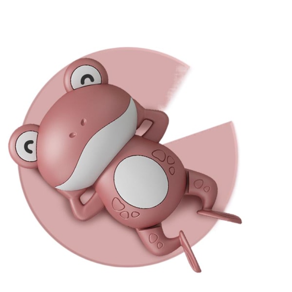 Ny Massasjepistol Muskelavspenning Massasjeinstrument Bærbar ladeelektrisk massasjeapparat Water Playing Frog-Pink