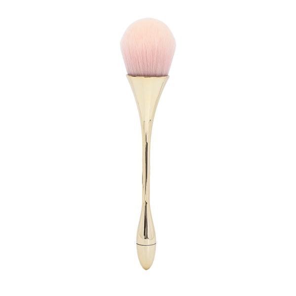 Loose Powder Brush Pehmeät hiukset Muodikas meikkipuuteriharja kosmeettinen työkalu meikkitaiteilijalle (kulta)