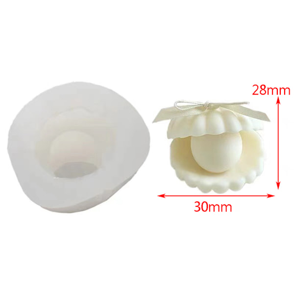 Pärl Seashell Form Sojaljustillverkning 3D