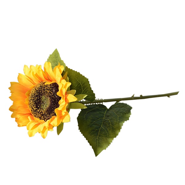 Simuleret Solsikke Pastoral Stil Kunstig Blomst Falsk Silke Solsikke til Hjemmedekor Gul