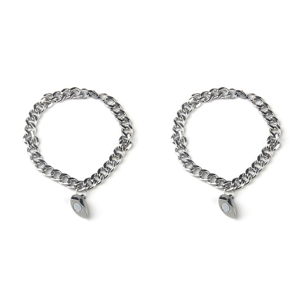 2 st armband, slitstark och rostfri, för dejting, 1,2 cm