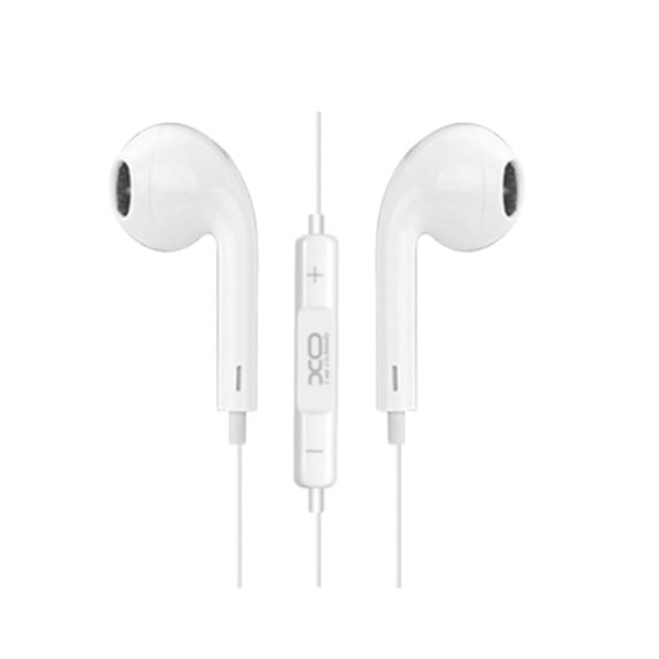 XO-kuulokkeet äänenvoimakkuuden säätimellä iPhonelle - 3,5 mm valkoinen