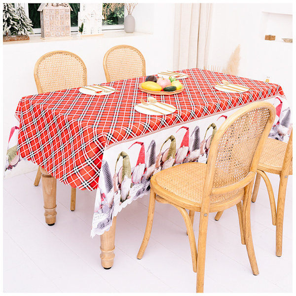 Julepynt Kreativ Ny Trykning Dug Bordløbere Julebord Borddekoration 1 180x140cm