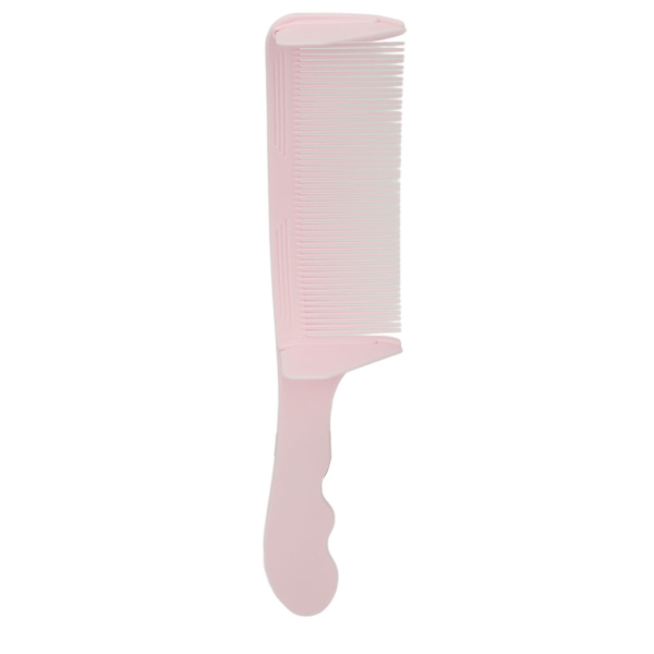 Böjd frisörkamm Flat Top S-form Professionellt frisörverktyg Frisyrkamm Rosa