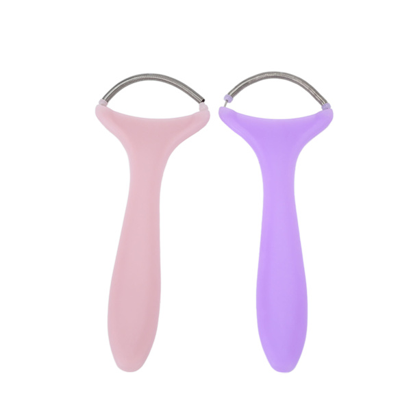 2 st Spring Facial Hair Remover Kvinnor Bärbar Trådning Ansikts Epilator för Övre Läpp Hakan Kinder
