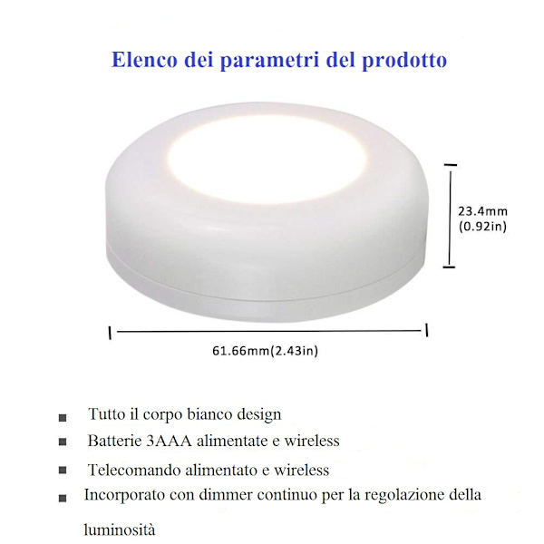 3 kpl LED-spotit valolla ja 2 kaukosäätimellä