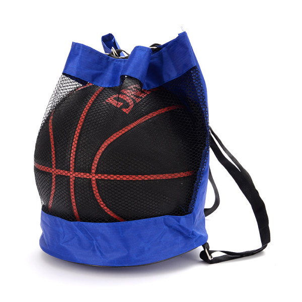 Basketball ryggsekk Oxford Cloth Shoulder Messenger Bag Volleyball- og fotballveske Black