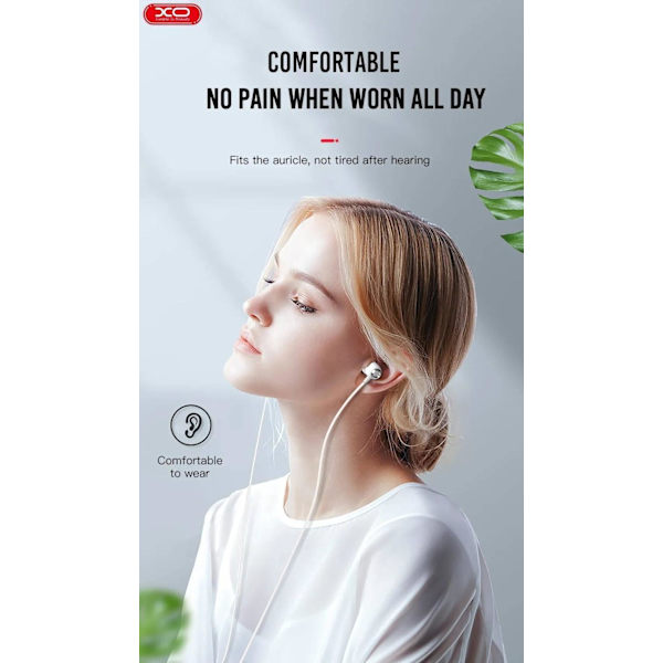 USB-C Type-C-kontakt In-Ear Hörlurar med Mikrofon EP25