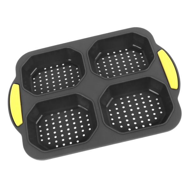 4 Grid Silikon brödpanna Bakpanna för bakning av franska baguetter Varmkorvbullar Form Nonstick Diskmaskin Säker Värmebeständig