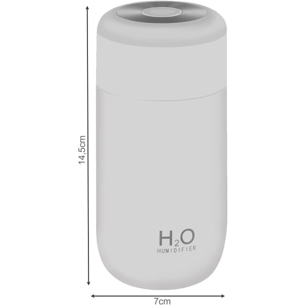 Mini USB Humidifier Ultrasonicator 300 ml aromaterapia