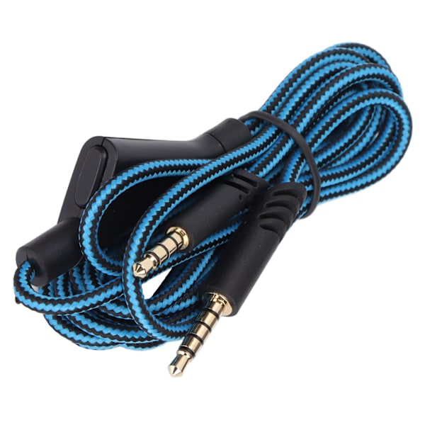 Reservekabel med lydkontroll og volumkontroll for Astro A10 A40TR Gaming Headset (Mute-funksjon blå)