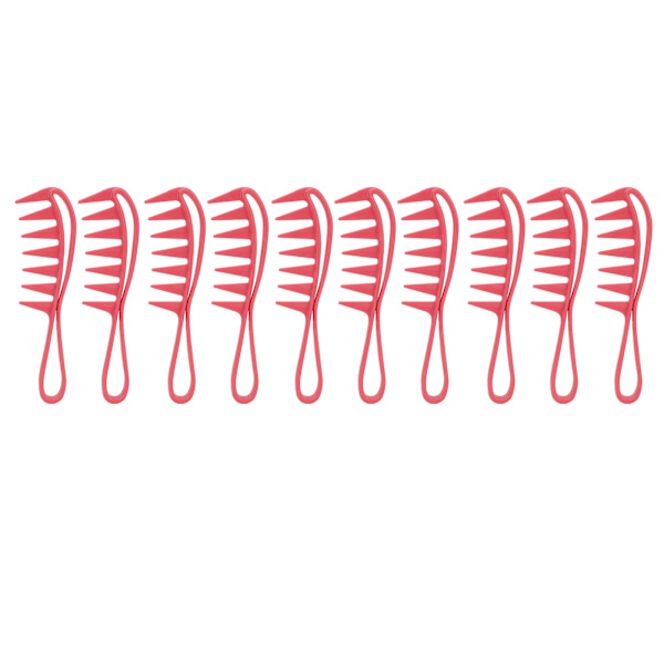 10 stk Bredtannet Kam Ergonomisk Håndtak Runde Kanter Hudvennlig Styling Bred Kam for Menn Kvinner Hårstyling Hår Salonger