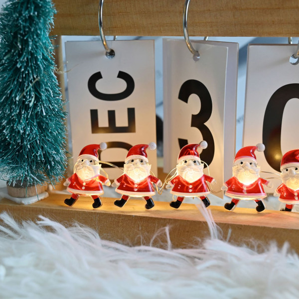 LED-joulukoristeet joulun kääpiöloman tunnelman asettelu joulukuusen koriste-juhlalamppujen valot Warm White Battery-5M50led