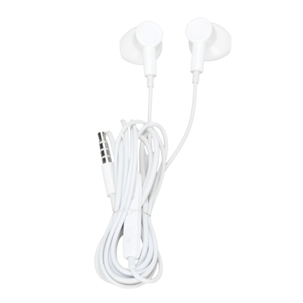 ME530 Kablet Earphone 3.5mm Heavy Bass Earbuds med Lydstyrkekontrol til Android-telefoner Hvid