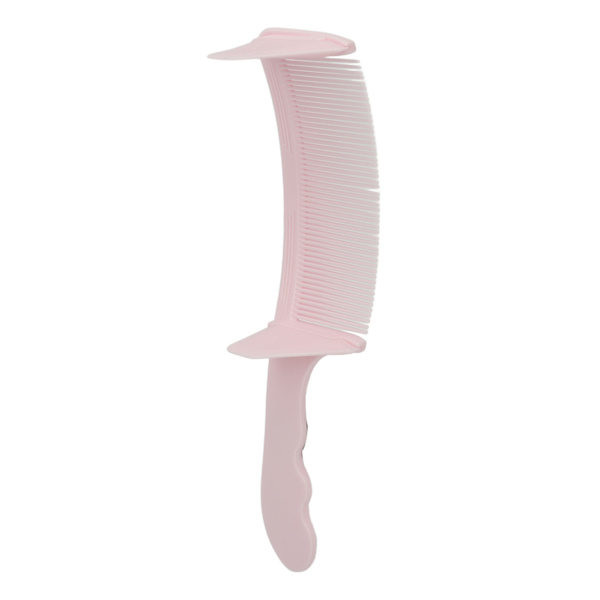 Böjd frisörkamm Flat Top S-form Professionellt frisörverktyg Frisyrkamm Rosa