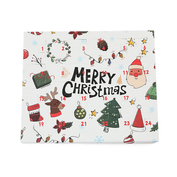 Julklappssmyckesset Låda 24 Nedräkningskalender Advent Överraskning Blind Box DIY E