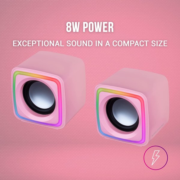RGB-spillhøyttaler for spill, 8W DSP lydprosessor