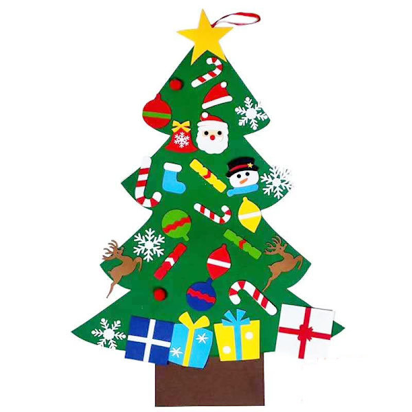 Filttree Dekorativt Julgran I Filttyg, Icke-Vävda, Present, Barnens Utbildningsmässiga, Handgjorda DIY 1