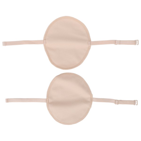 2-pack Underarm Pads Återanvändbara Justerbara Andningsbara Bomulls Armpit Svettbands Pads för Kvinnor Män