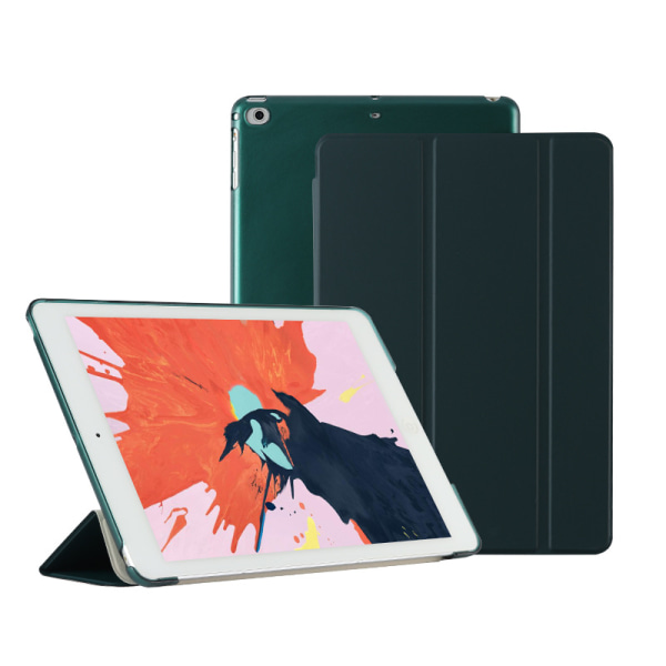 Passar iPad 10.2 skyddande fodral, Air34 läderfodral, Pro11 Apple surfplatta intelligent viloläge hårt skal Dark Night Green IPad mini4/5 (7.9 inches)