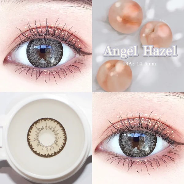 Grå färg kontaktlinser årlig engångsdiameter 14,5mm