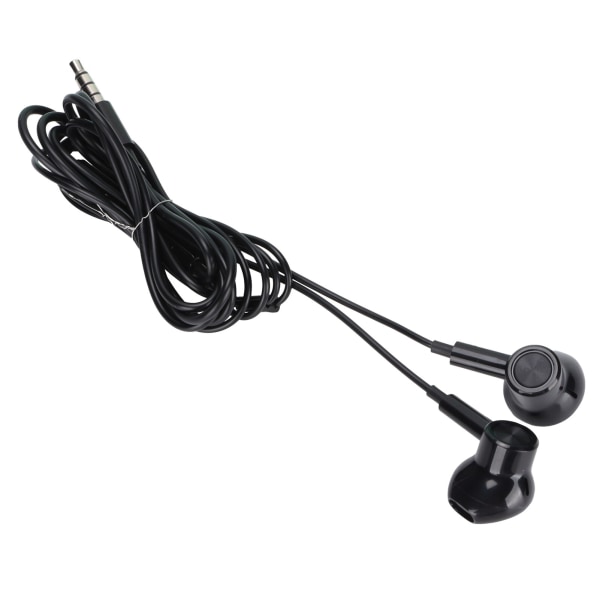 ME530 Kablet Earphone 3.5mm Heavy Bass Earbuds med Lydstyrkekontrol til Android-telefoner Sort