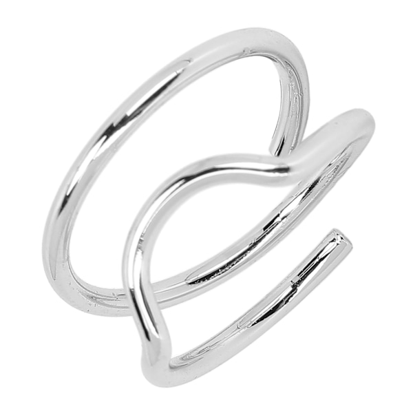 Index Finger Negl Ring Vintage Metal Negl Kapsel Dæk Ring Fingernail Negl Kunst Charm til Kvinder Piger 3046 Hvid
