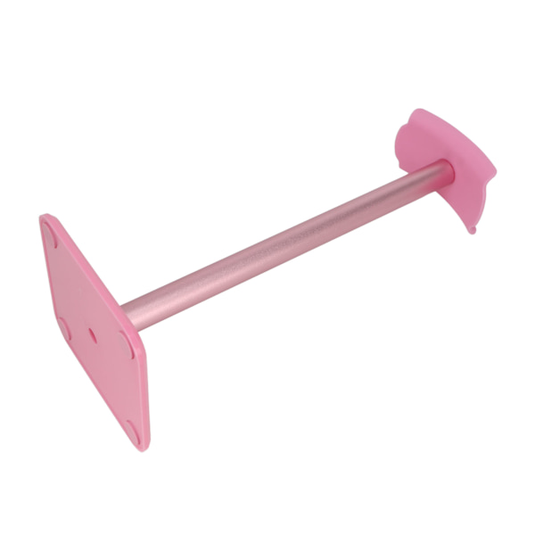 Hörlursstativ Rundade hörn Halkskyddsbas TPU-bricka Robust metallstång Headset-hållare för hemspelskontor Rosa