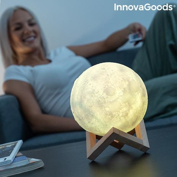 Lampe - Månelampe / Månelampe - 15cm - Justerbar farve