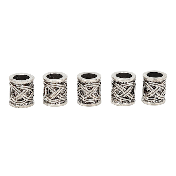 20PCS Skäggpärlor Retro Legering Flerfunktionella Hårpärlor för DIY Smyckesdekoration