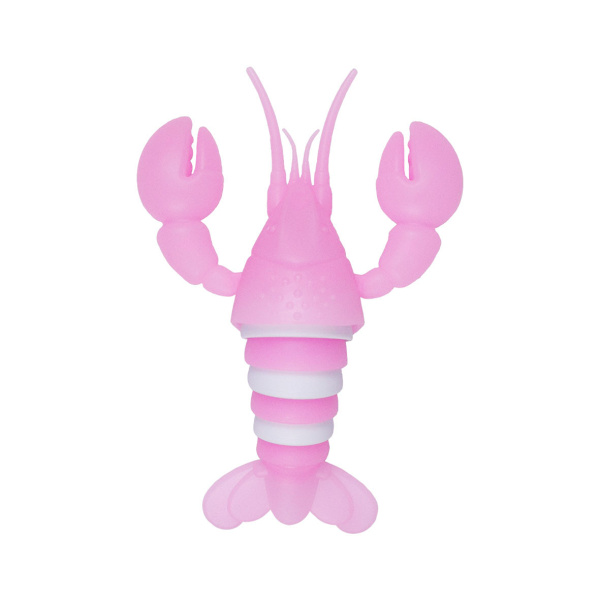 Stor Lysende Hummer Dekompressionslarve Sneglen Puslespil Trykaflastning Fingerspids Eksotisk Interaktivt Legetøj Pink+White(Luminous 17*8.5*4.5)