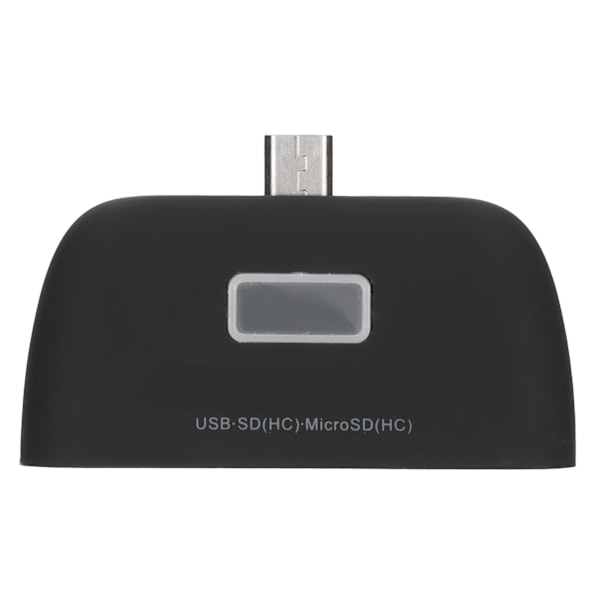 Mini Multifunksjons 4 i 1 Smart Leser OTG Kortleser med Micro USB Ladeport