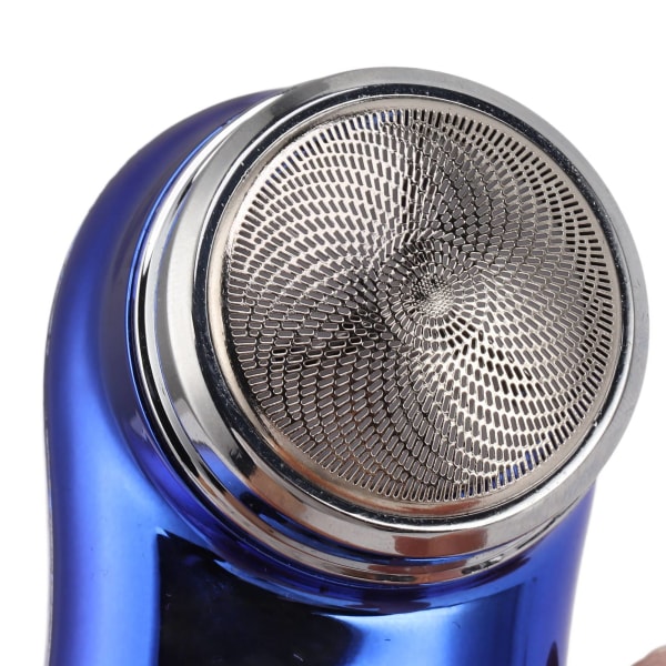 Mini partatrimmerin taskukoko tyyppi C Ladattava hiljainen sähköinen partaleikkuri 400 mAh akulla automatkoille Kiillotettu sininen