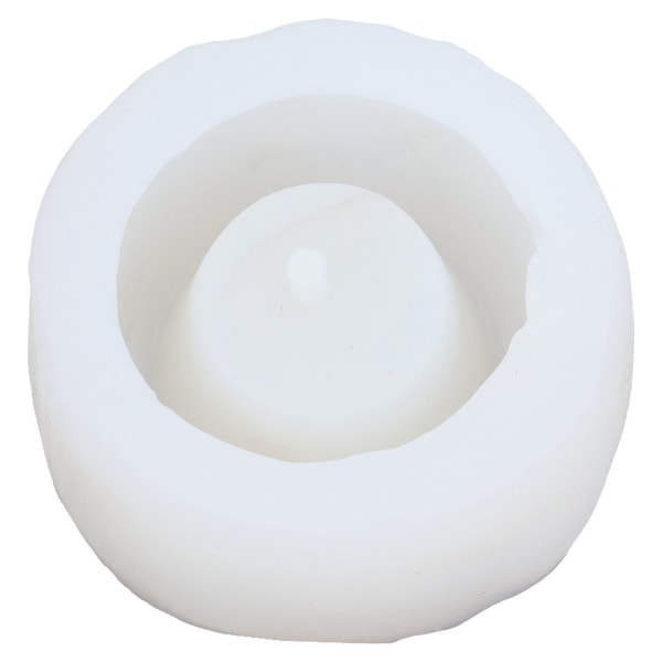 Blomkruka Form i Silikon Rund Multifunktionell DIY Sukkulenter Planter Form med Dräneringshål för Skålar Tillverkning 50-2285-D