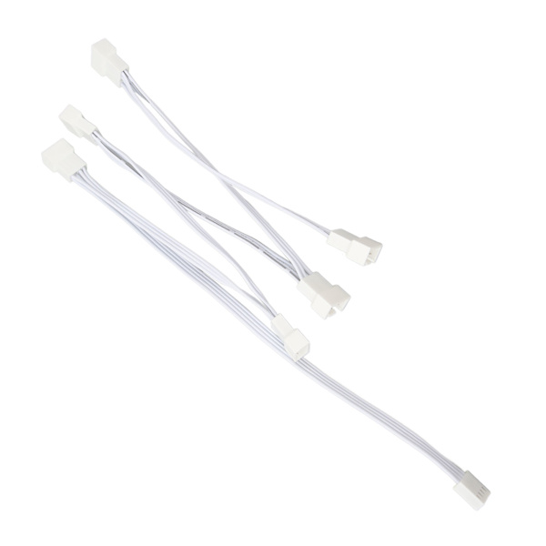 PWM Fläktdelare Kabel 1 till 6 Konverter Adapter Linje Förlängningskabel med 4-polig Kontakt