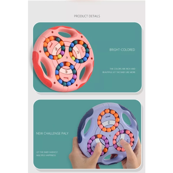 3-i-1 Roterende Magiske Bønner Fingertupp Ballposer Blue