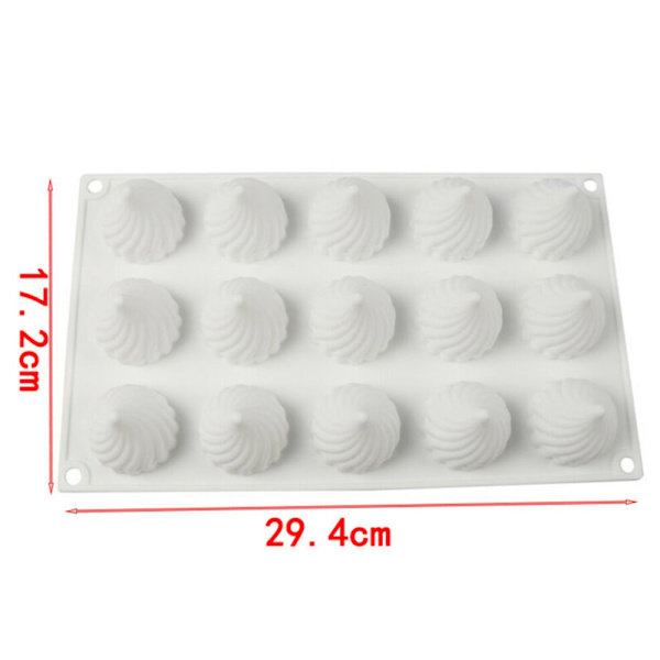 3D Lysform Silikon DIY Håndlavet Håndværk Gipsform 15 Cell