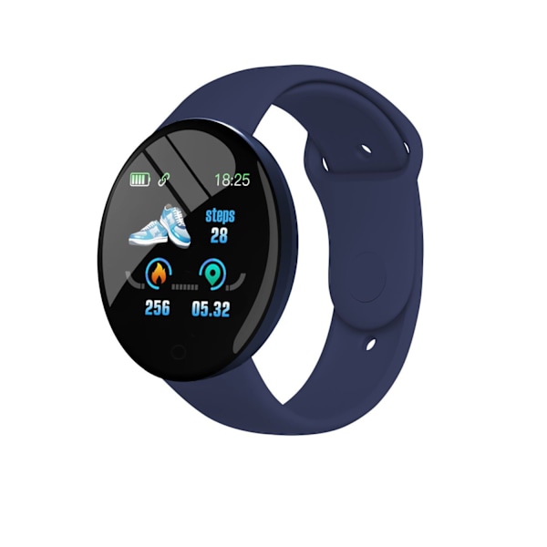D18 Ssmart armbånd med pulsmåling smartwatch dark blue