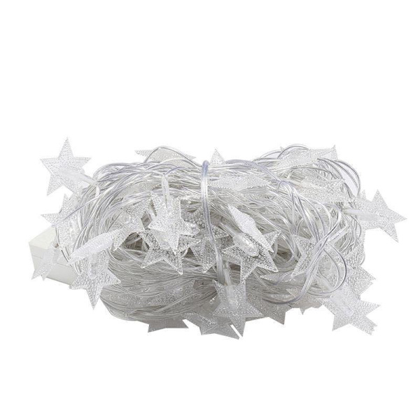 Julgransbelysning med blinkande lampor, stjärnhimmel LED-blinkande ljus Warm White 2M10led-Battery