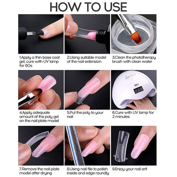 Acrylic Poly Extension Nail Geel Nail Kit