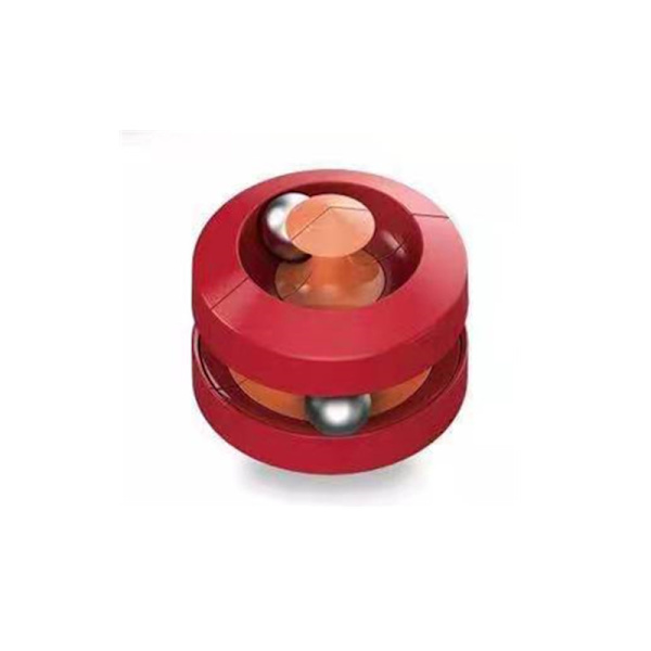 Exotiska Metall Marmor Vuxen Avkoppling Leksaker Kreativ Snurrande Fingerbana Tävling Marmor Rubiks Kub Fingertopp Gy Red