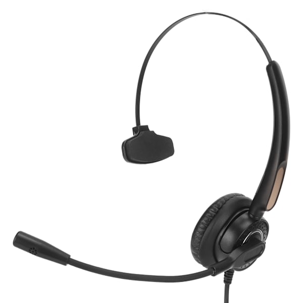 Sladdad telefonheadset brusreducering justerbar enkel öra kundtjänst hörlurar för multimediaundervisning