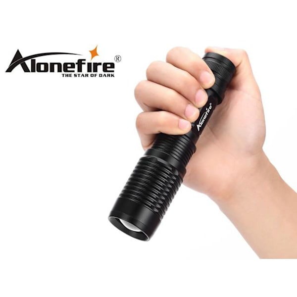 LED-ficklampa Cree 1x XM-L T6 LED 1000 Lumen Zoom H230 Svart