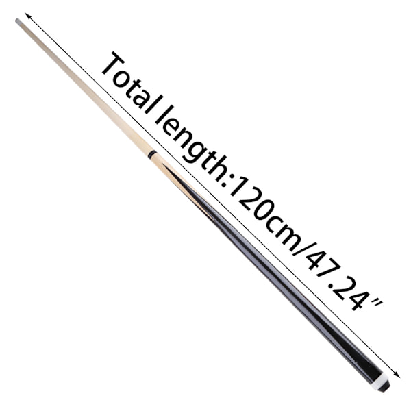 1 stk. 120 cm Hjemmesnooker Poolkø Mount 12 mm/0.47 tommer Spids Børn Voksne Billard 1