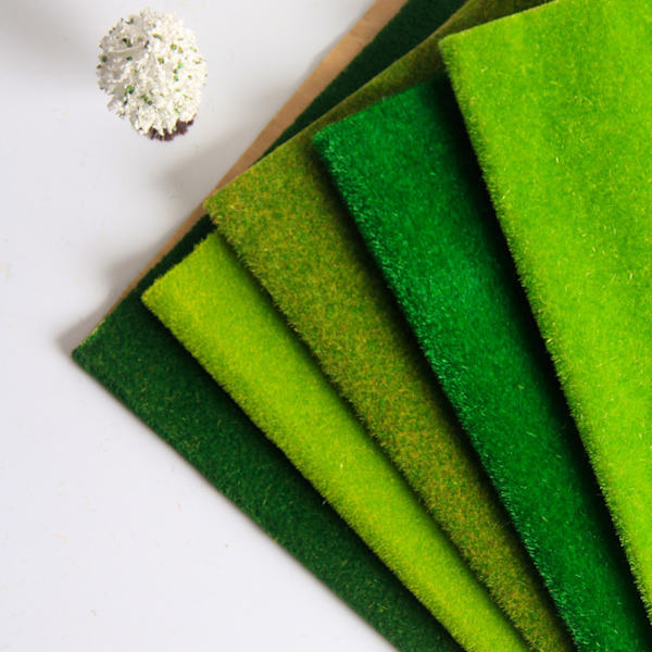 Dekorativ Kunstig Grasmatte Eng Miniaturehage Bygge Grasmatte Dekorasjon 100 x 40 cm