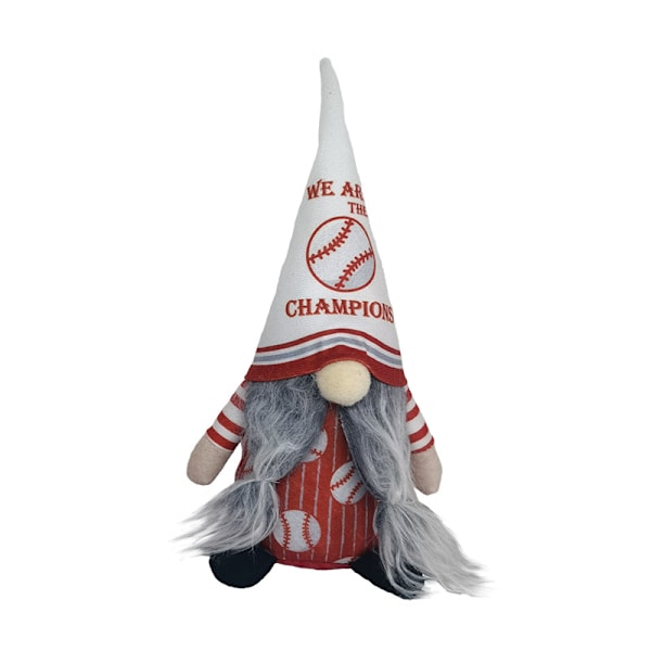 Julebaseball Dukke uten Ansikt Julegave Sportsdverg Dukkedekorasjoner Pynt 1 28*12*8.5cm