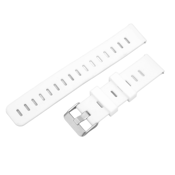 20mm Mjuk Silikon Armband Klockband Rem Ersättning med Platta Luft Hål för Amazfit GTS 3 Vit