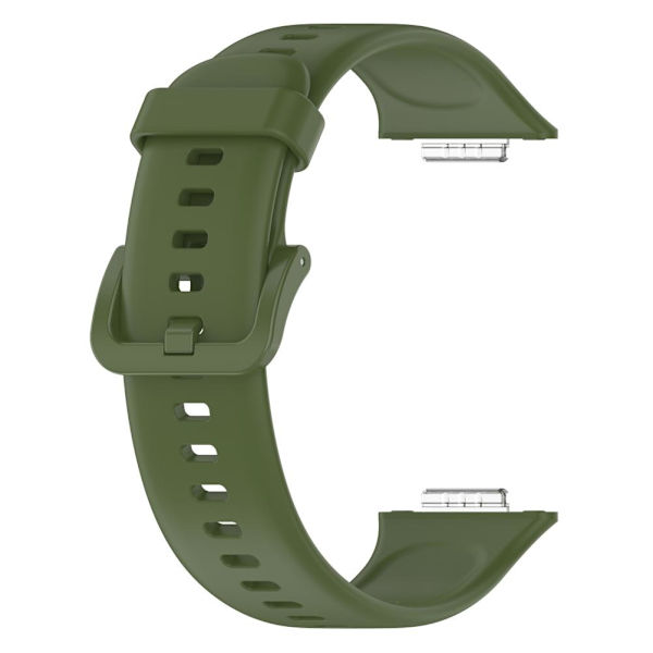 Smartwatch-armband i fältgrön, mjuk silikonrem för FIT2