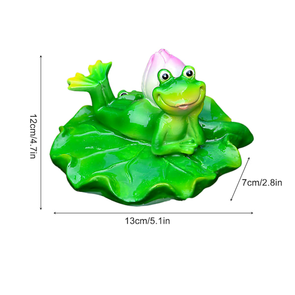 Flydende Blad Dekoration Harpiks Kunstige Blade Statue Ornament til Pool Springvand Akvarium Vand