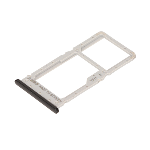 SIM-kortskuffe i plast, godt tilpasset, lagringsplass for kort, holder for Xiaomi Redmi Note 6 Note 6 Pro smarttelefon, svart
